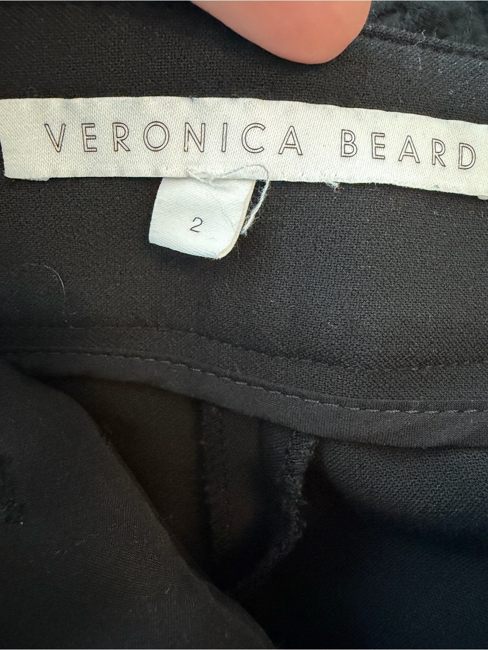 Veronica Beard Renzo Crest Cropped Button Pants Black Sz 2 Business Quiet Luxury - Picture 5 of 7